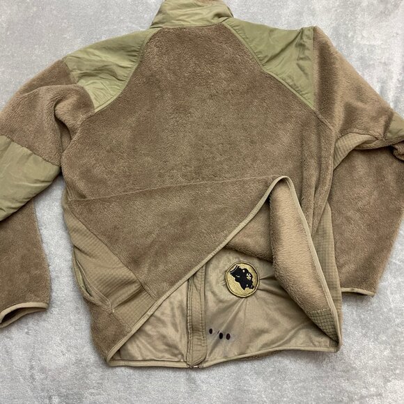 ECWCS Gen III US Army Fleece Jacket Men’s Large Long Brown Cold Weather Polartec - Picture 9 of 10